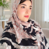 روسری مجلسی مینیمال | صورتی پاستیلی