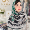 روسری مجلسی مینیمال | سبز زمردی