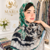 روسری مجلسی مینیمال | سبز زمردی