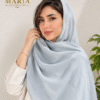 شال ظریف و خنک زنانه آبی کمرنگ