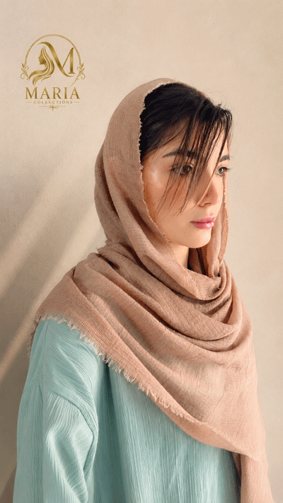 شال نخ پنبه دور ریش زنانه سبک و ضد تعریق