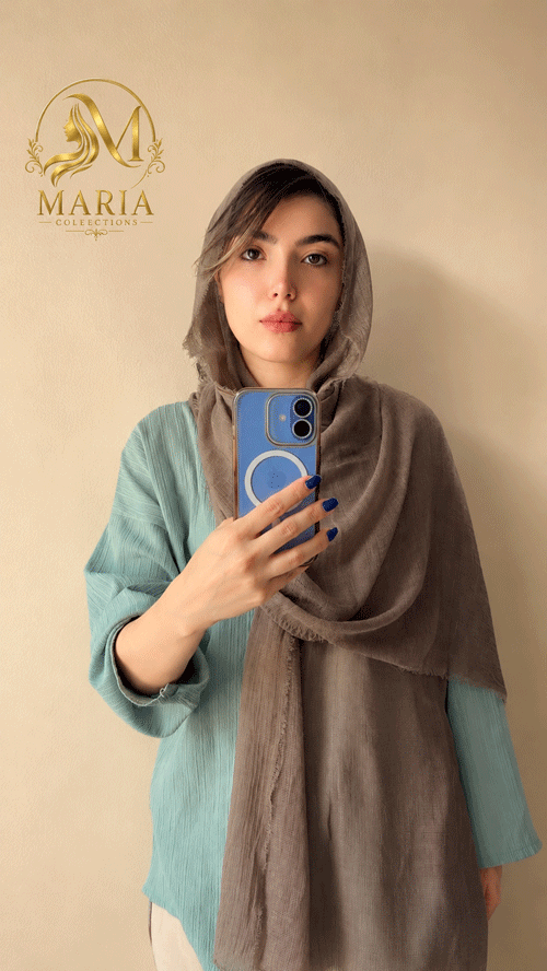 شال نخ پنبه دور ریش زنانه سبک و ضد تعریق