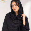 شال شاین حریر زنانه مشکی مجلسی