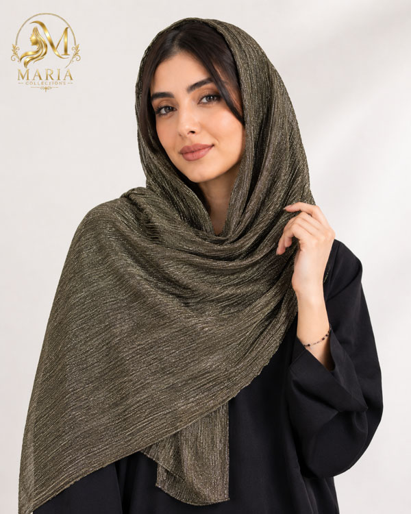 شال شاین حریر زنانه رنگ سبز
