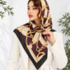 روسری وارداتی حلقه قواره ۱۴۰ رنگ زرشکی -110192